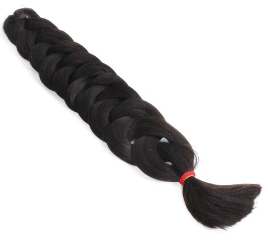 Crochet Braiding Hair one piece 82 inch Synthetic Braiding Hair 165g/piece pure color Jumbo Braid Hair Extensions: #2