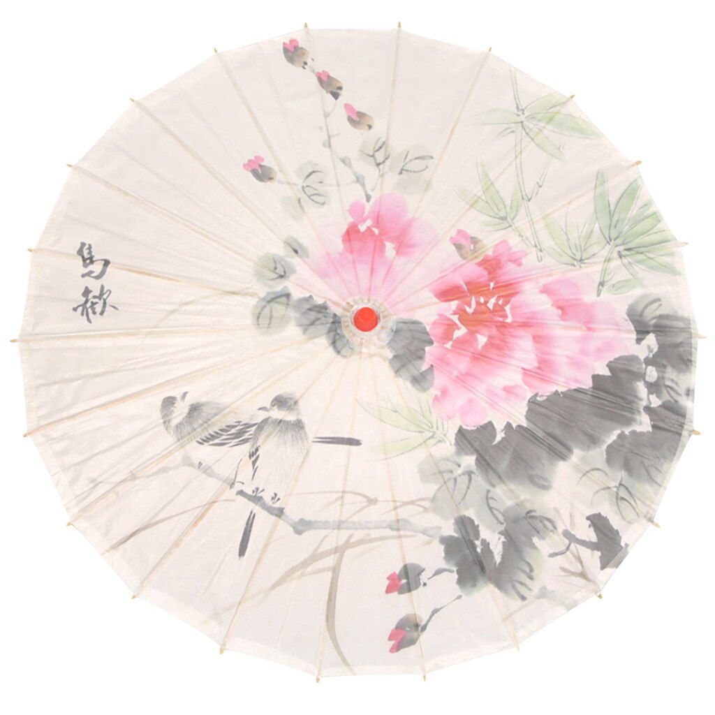 Chinese Silk Cloth Umbrella Classical Style Decorative Umbrella Oil Paper Umbrel Classical bamboo dance craft umbrella: G