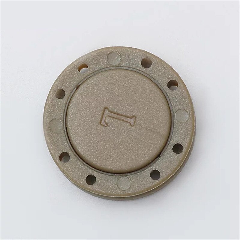 Boutons de fixation magnétiques invisibles en PVC, une paire de boutons de fermeture automatiques pour sac de pardessus, accessoires de vêtement, scrapbooking, bricolage: 22mm / army green