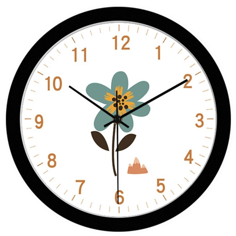 Chinese Style Wall Clock Led Glowing Intelligent Sound Control Mute Clocks: 06