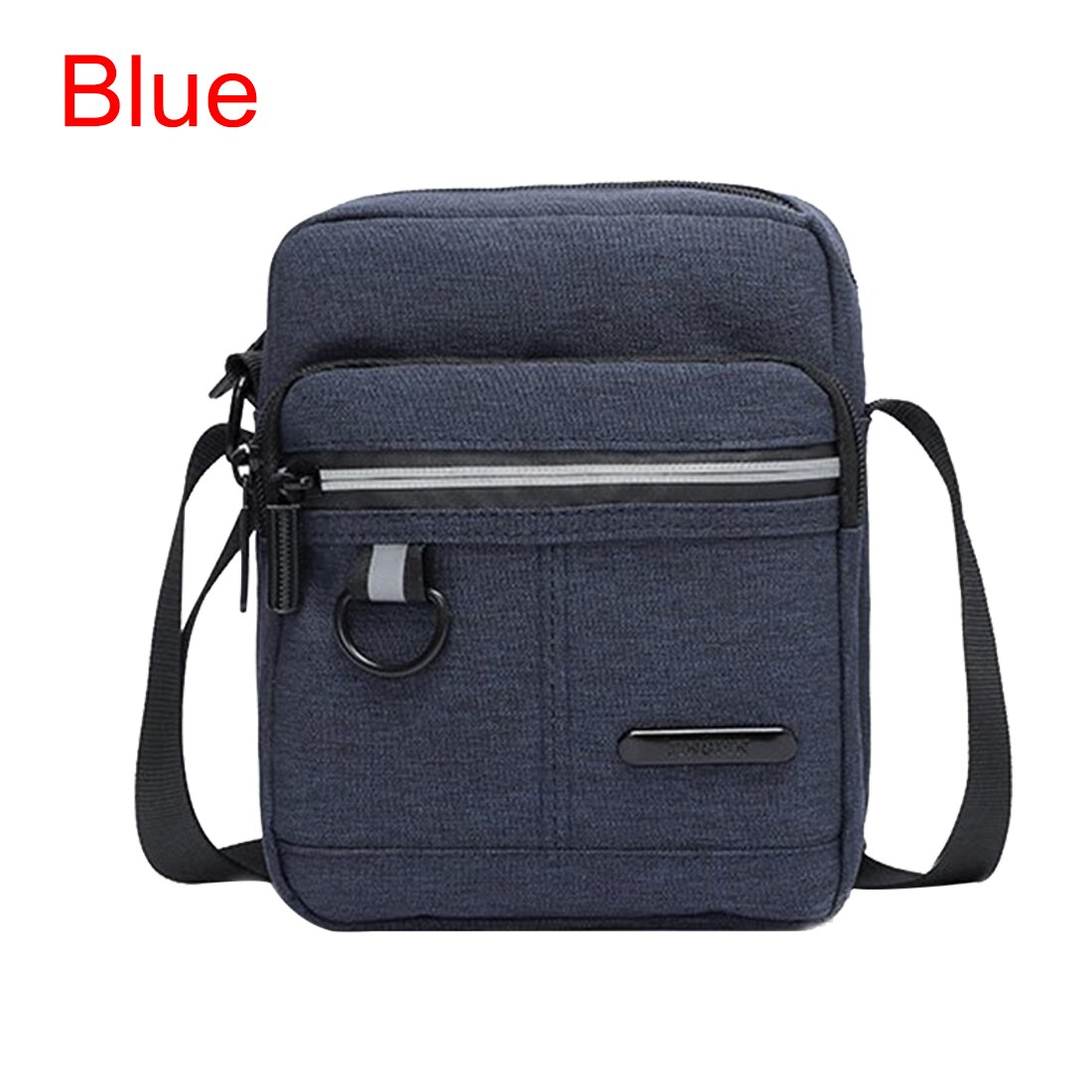 Bolsa de mensajero de 3 capas para hombre, bolsos de hombro tipo bandolera de viaje, Bolso pequeño de mano con cremallera para trabajo y negocios: color2