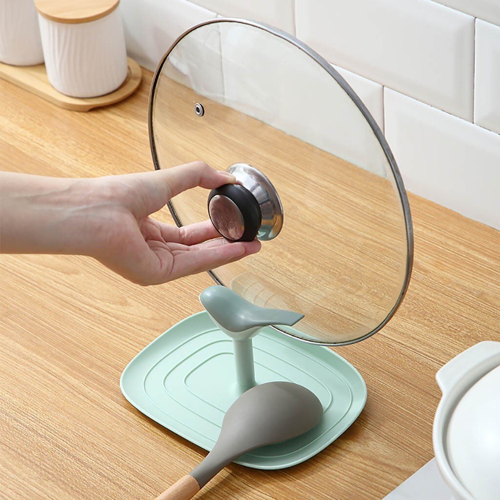 Køkkenhylde spatel grydelåg holder stativ låg låg si pude hvile stativ stativ holder cocina accesorios de cocina creativa