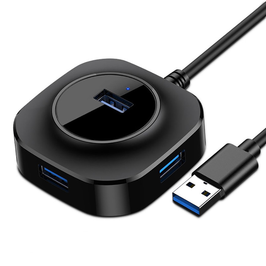 4-Port USB 3.0 Portable Data Hub Splitter with 0.2... – Grandado