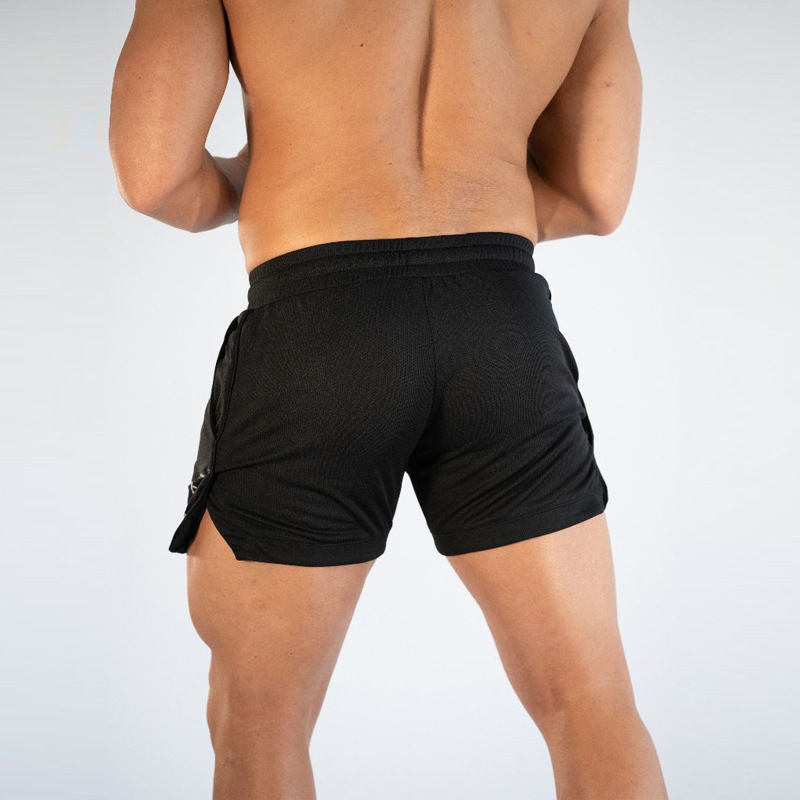 muscle fitness fitness sports casual men's shorts European and American trend running training breathable fitness pants
