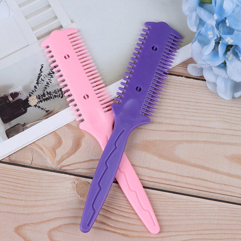 Easy To Use Weave Weaving Comb Hair Dye Styling Tool Salon Hair Dyeing Comb 3-Way Sectioning Highlight Comb