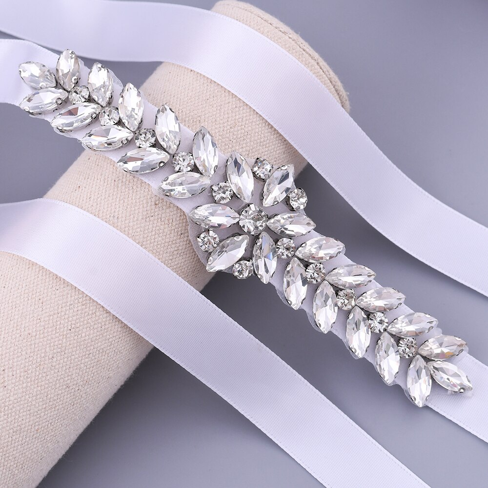 TRiXY S69 Hochzeit Gürtel Strass Gürtel Splitter Diamant Gürtel Braut Gürtel Hochzeit Kleid Zubehör Ehe Braut Braut Schärpen