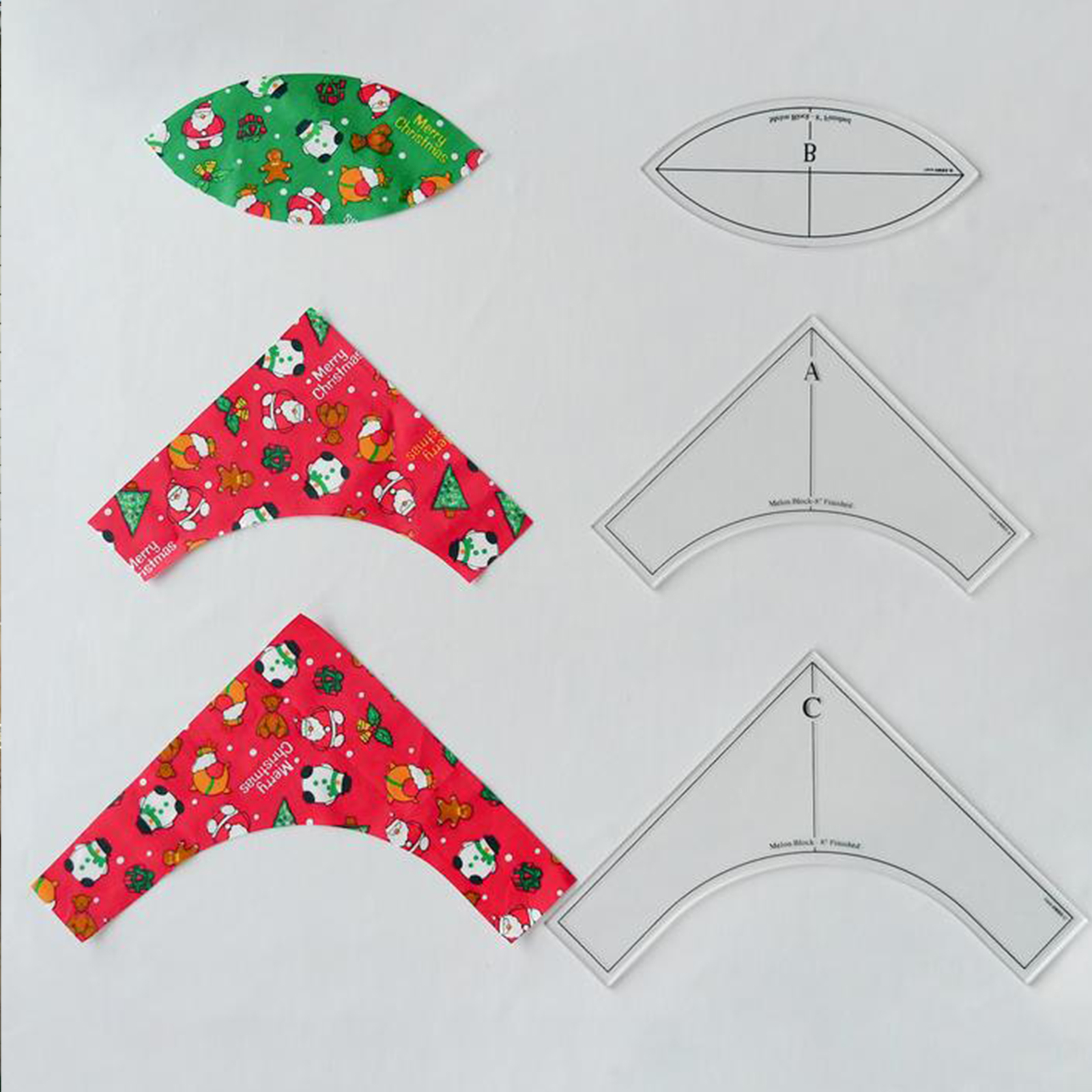 2/3pc Set Clear Patchwork Maker Kit for Quilting Rulers Free Motion Embriodery Template for Most Domestic Sewing Machine