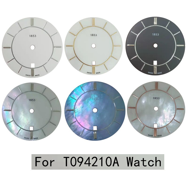 22.8Mm Wijzerplaat Voor T094210A Vrouwen Quartz T094 Horloge Tekst Horloge Accessoires T094210 Reparatie Onderdelen Voor F03.111 Beweging