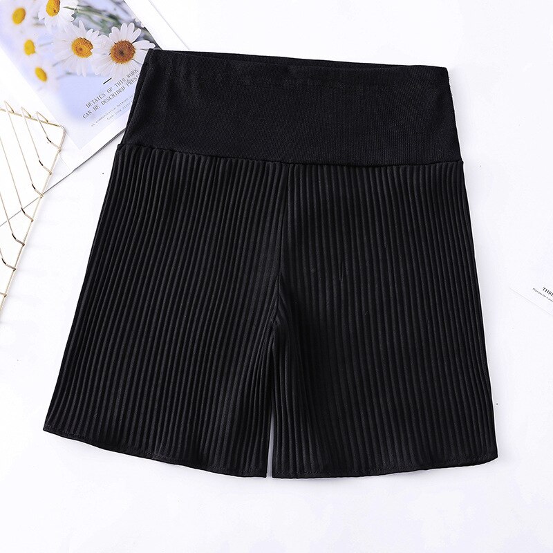 Gravida kvinnor sommar stor storlek xl veckade shorts gravid chiffong vida ben lösa korta byxor för graviditet mini capris