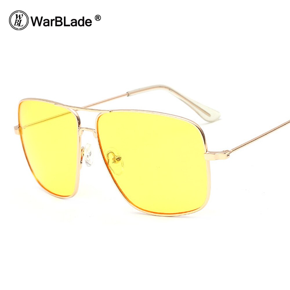 WarBLade, gafas Retro finas doradas, para hombre y mujer, lentes ópticas de aleación de Metal, gafas planas, gafas ópticas para hombre, ultraligeras: night vision