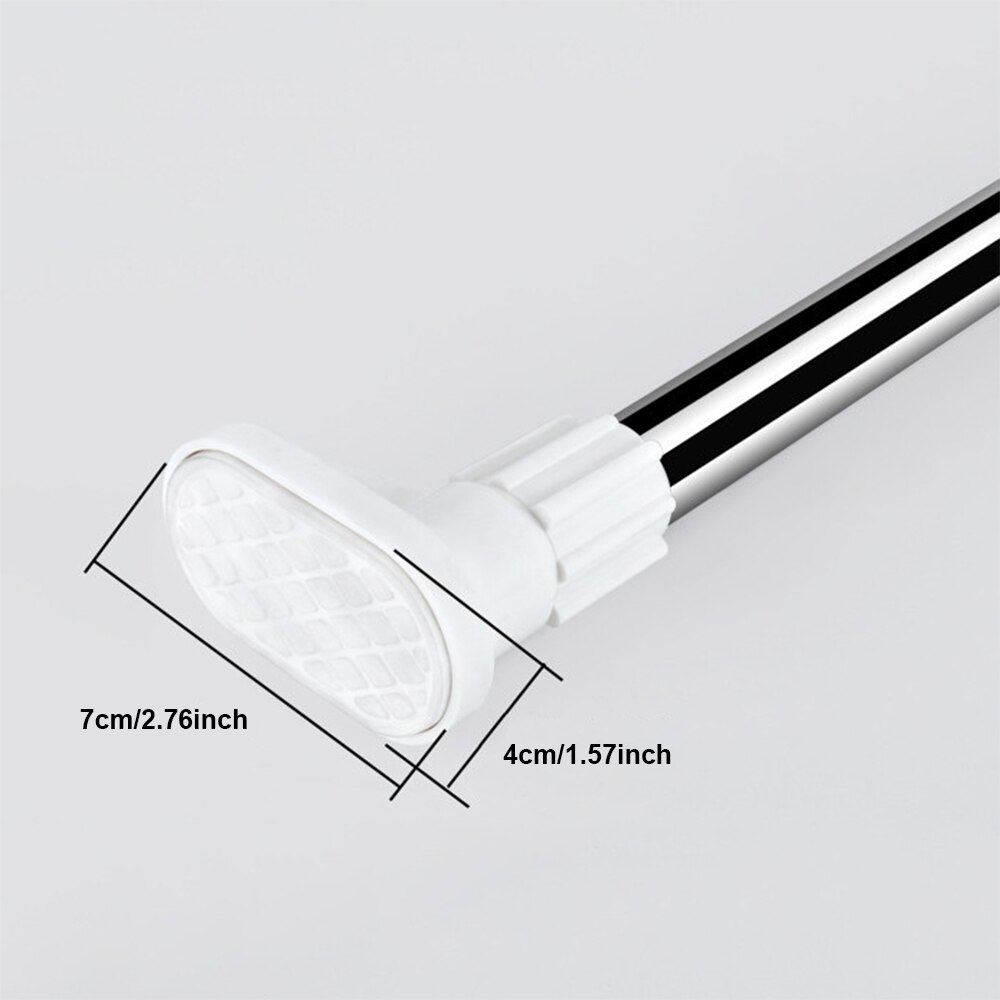 Rvs Telescopische Staaf Gordijn Staaf Kleren Staaf Douchegordijn Staaf Ondersteuning Staaf Punch Quick Installatie Bar Garderobe