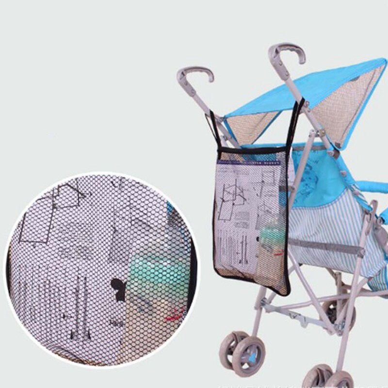 Klapvogn organisator baby trolley taske barnevogn vogn mesh hængende opbevaringspose sæde lomme vogn taske klapvogn tilbehør