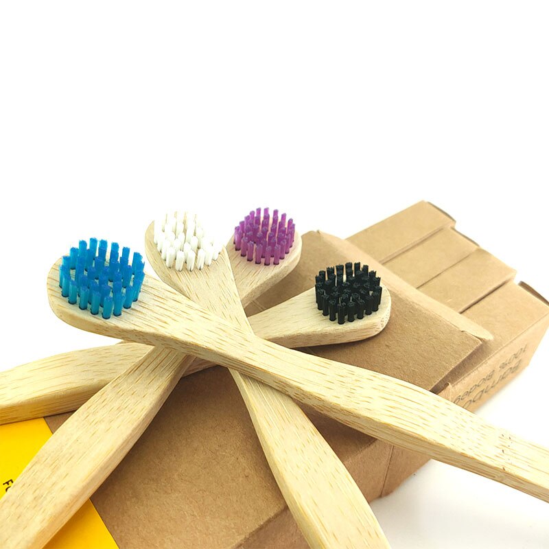Eco-friendly Bamboo Toothbrush Eco Friendly Wooden Tooth Brush Soft Bristle Tip Charcoal Adults Oral Care Cleaning Teeth Brushes