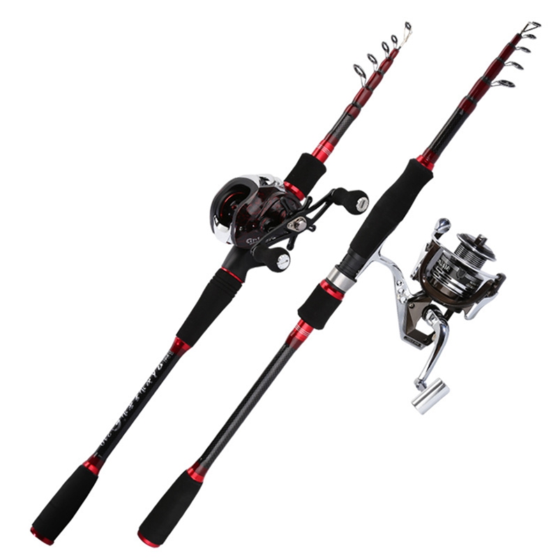 Lokken Telescopische Hengel Spinning Ultralight Carbon Karper Hengel Casting Draagbare Visgerei Feeder