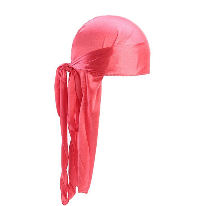 Durag en Satin pour homme, bandeau de , bandana, Turban rose, Pirate, bandeau pour homme en soie, 1 pièce: HP
