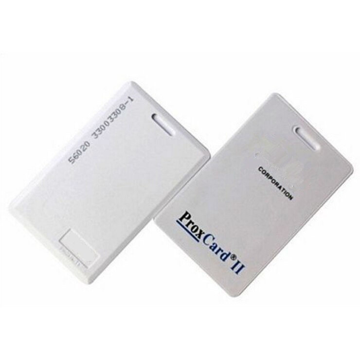 125Khz Prox Ii Clamshell Card Herschrijfbare Rfid Proximity Dik Card 10 Stuks Dikke Pure Witte Kaart