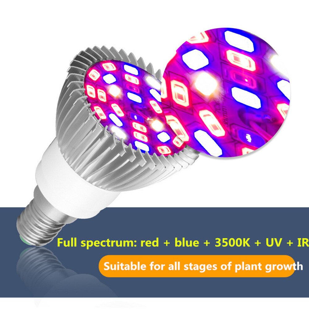 18/28/40/78/120 Leds Phyto Led Hydrocultuur Groei Licht E27 E14 GU10 Groeien Lamp volledige Spectrum Uv Ir Lamp Plant Zaailing Fitolamp