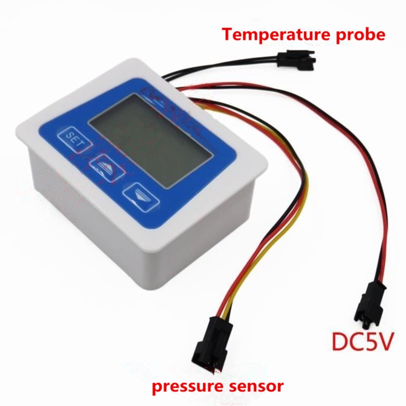 Digital Pressure Meter Tester Connect With Pressure Sensor Temperature Sensor LCD display