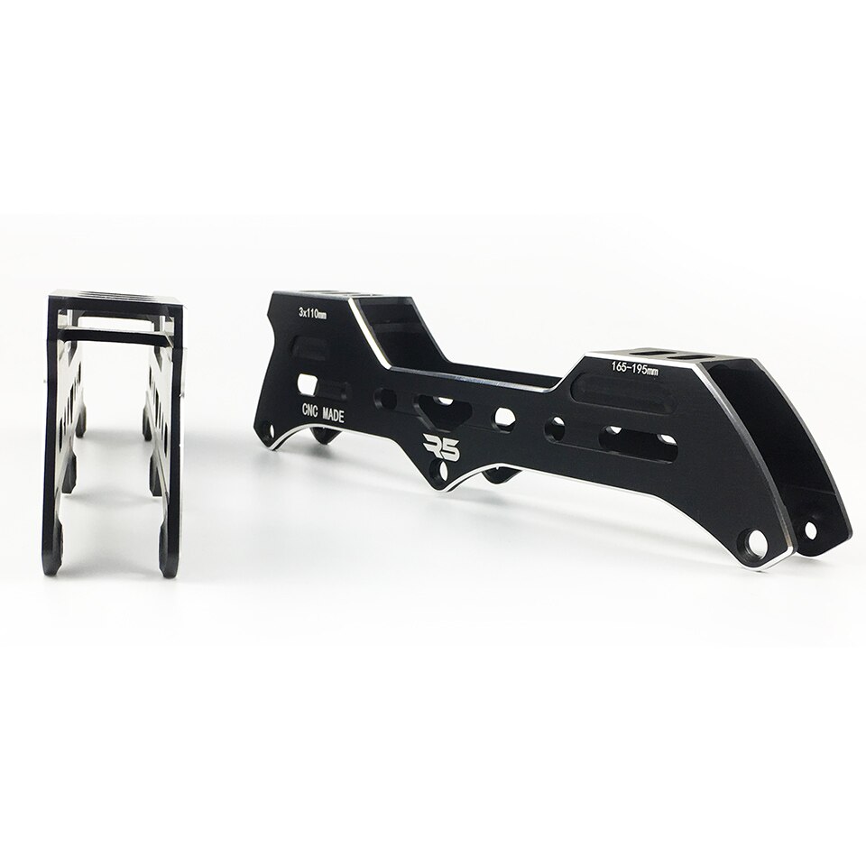 R5-chasis para patines de velocidad en línea, base para slalom boot, rueda de 3x110mm con distancia de montaje de 165mm a 195mm, aleación CNC