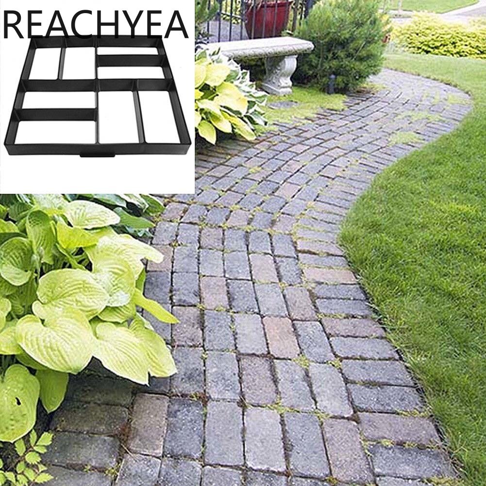 Path Maker Mold Reusable Concrete Cement Stone Paver Walk Mould DIY Brick