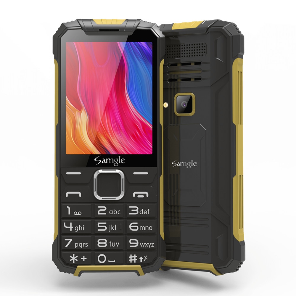 Samgle  f6 iron wcdma 3g 2.8 inch kleurenscherm feature phone snelkeuze whatsapp twitter groot toetsenbord robuuste mobiele telefoon