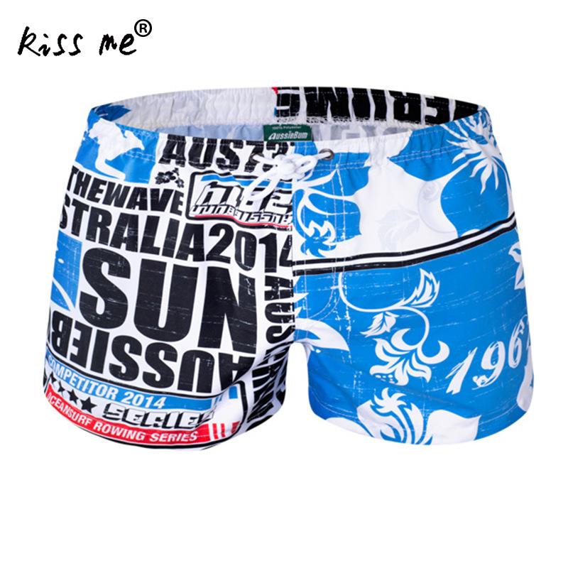 knapp Gedruckt Männer Strand Gremium kurze Hose Sommer Surfen Badehose Elastische Taille Bademode Atmungsaktiv Strand Unterhose Männlichen