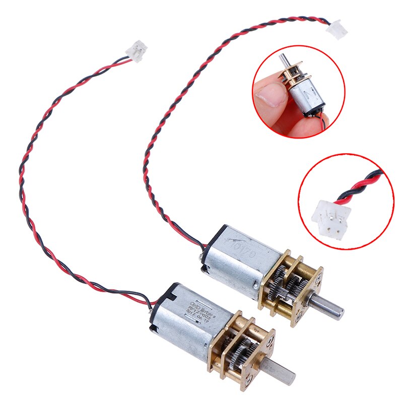 1Pcs Staal Gear Dc 3V-6V 5V 55Rpm Reductie Versnellingsbak Trage Snelheid micro N20 Full Metal Gear Motor