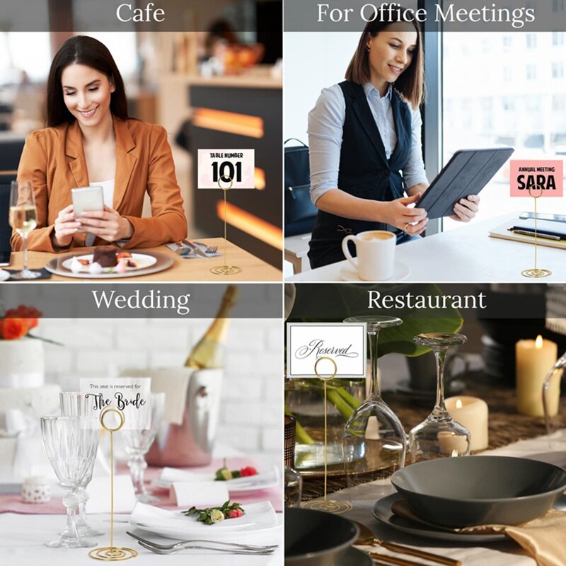 Tafel Nummer Houders 10 Stuks-8.75 Inch Plaats Kaarthouder Hoge Tafel Nummer Staat Voor Wedding Party Graduation Receptie