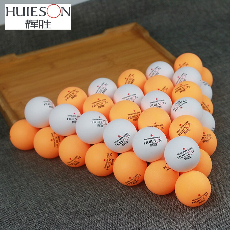 Huieson 50 unids/pack bolas de tenis de mesa de plástico ABS 40 + Material Pelotas de Ping Pong accesorios de tenis de mesa