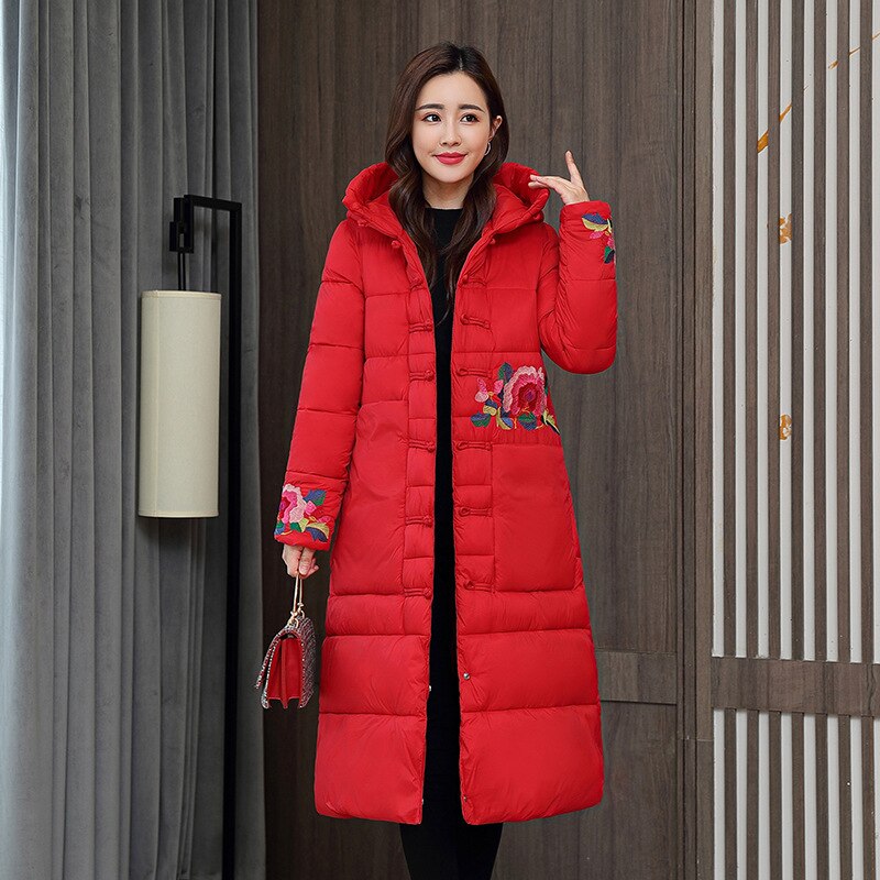 Lange Winterjas Mode Vrouwen Hooded Verwijderbare Uitloper Dames Warme Lange Winterjas Mode Vrouwen Hooded Verwijderbare Uitloper Dames Warme