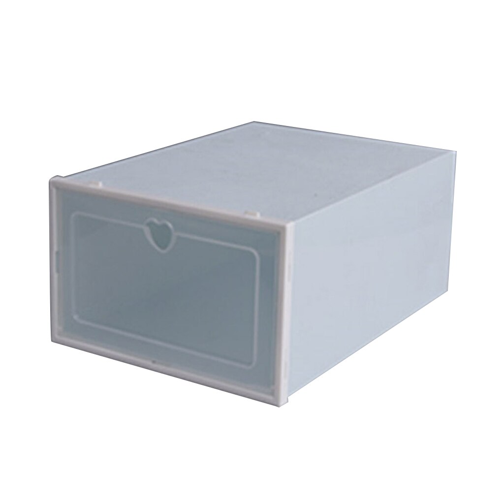 Stapelbare Opslag Schoenendoos Transparante Plastic Schoenendoos Flip Schoen Opslag Artefact Home Storage Tool: Licht Geel