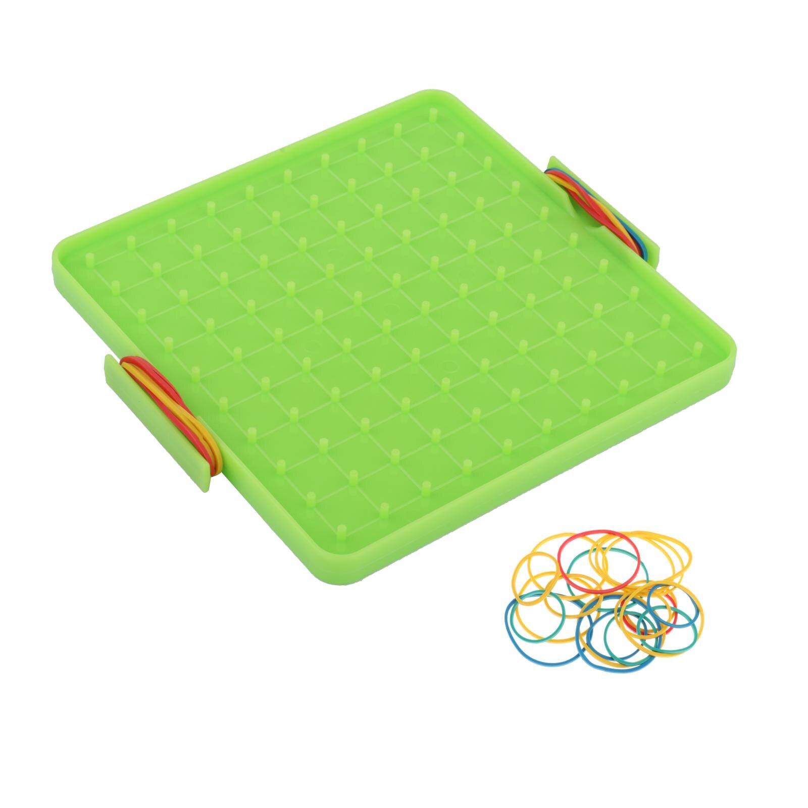 Geometry Geoboard Geometry Early Educational Toys Games for Boys Girls: Green