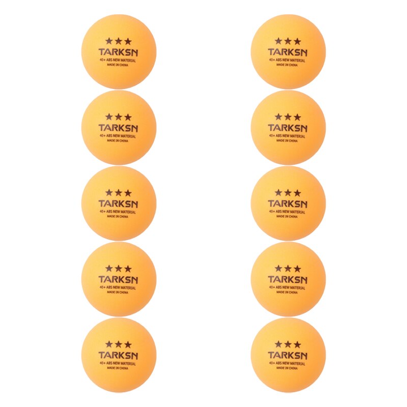 Balle de Tennis de Table professionnelle, 3 étoiles, 40mm, 2.8g, ABS, Tennis de Table, Ping-pong, blanc, Orange, entraînement avancé Amateur, balle de compétition: Orange 10pcs