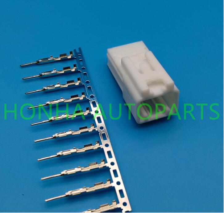 10 Pin female male unsealed automotive wiring harness connector with terminal 6098-3909 6098-3869 for sumitomo: 5 pcs male