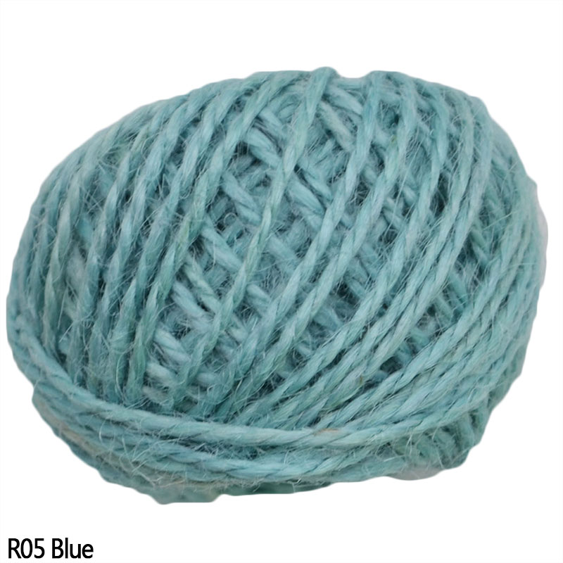 Corde en Jute naturelle, 30/rouleau, corde en chanvre naturelle, pour étiquette tissée à accrocher, fournitures d'emballage pour événements de mariage et fêtes: R05