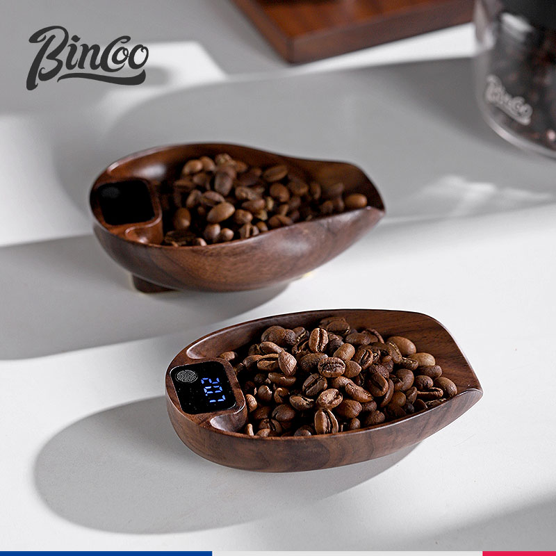 Bincoo-báscula electrónica inteligente para cocina, báscula para café, placa para granos, 0,1g, peso preciso, recargable