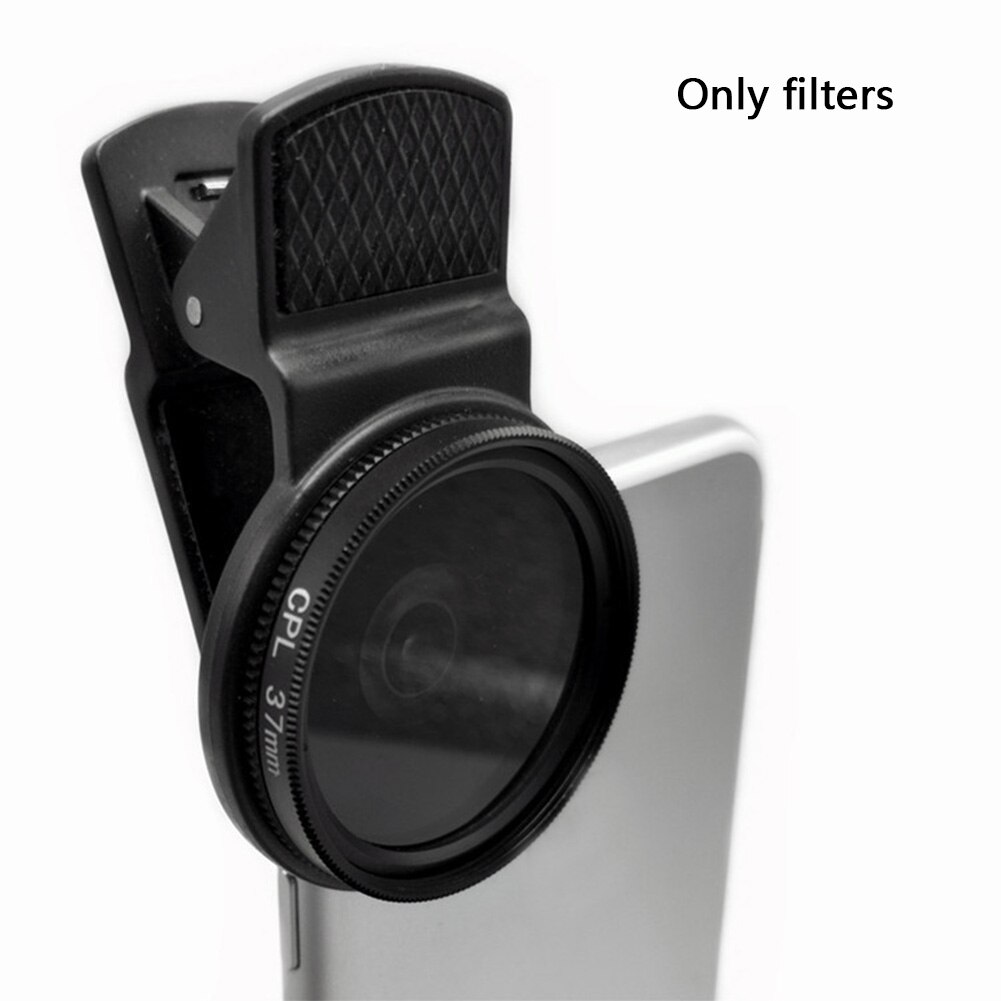 37MM Professionelle dauerhaft Objektiv Mit Clip Telefon Weitwinkel Schwarz CPL Filter Universal- Polarisator kreisförmig tragbar Kamera