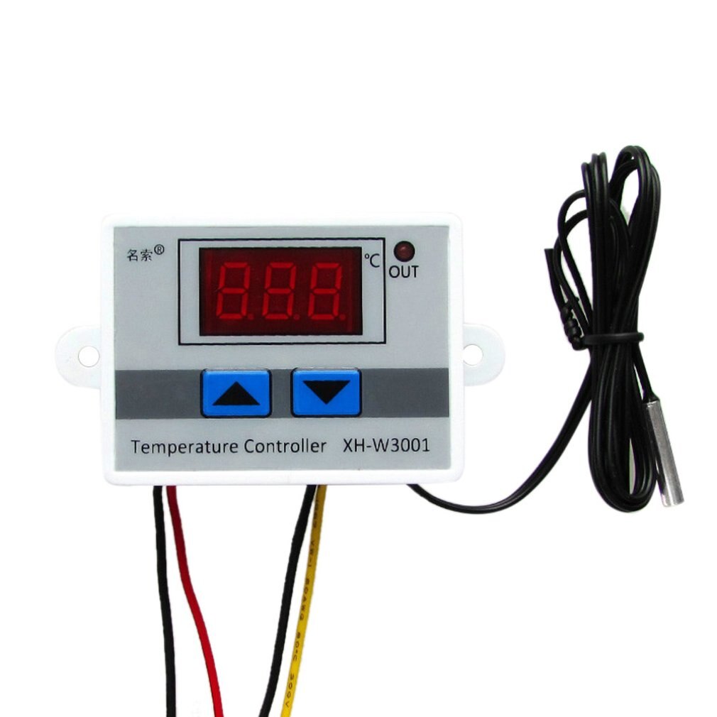 W3001 Temperatuurregelaar Digitale Led Temperatuur Controller Thermometer Thermo Controller Switch Sonde Dc12/Ac220V