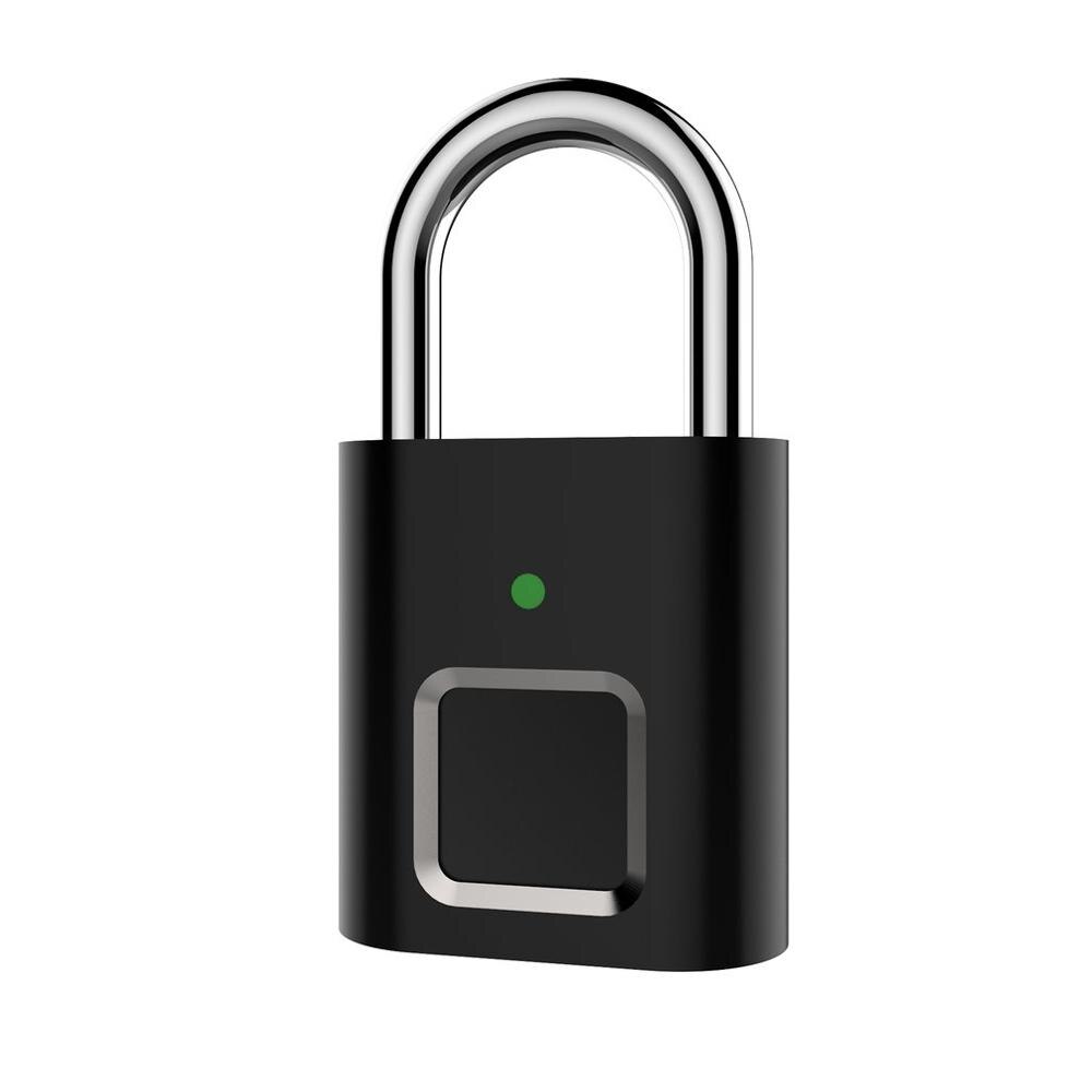 Biometric Lock Semiconductor Lock Smart Door Lock USB Rechargeable Padlock Door Electronic Lock Intelligent Home Keyless Lock: Default Title