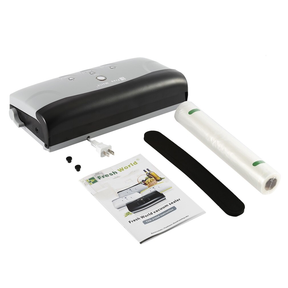 Fresh World – Machine à emballer sous vide automatique, avec démarreur, pour refermer les sacs et conserver les aliments, équipement de cuisine: Default Title