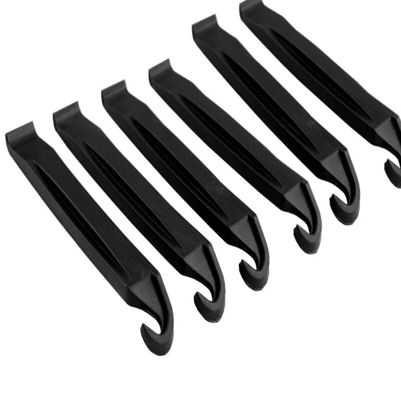 1 ud., herramienta de reparación de neumáticos de bicicleta, bicicleta de montaña, neumático, cuchara, cambio de tubo, palancas, herramientas portátiles para bicicleta, accesorios de ciclismo: black 6 pieces