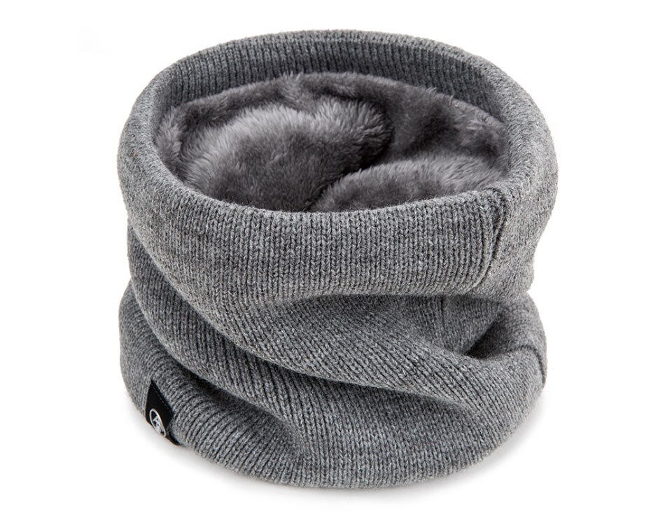 Winter Sjaals Baby Kinderen Jongen Meisje Katoenen Sjaal Mannen Vrouwen Unisex Gebreide Herfst Warm Sjaals Dikker Wol Plus Fluwelen: dark grey