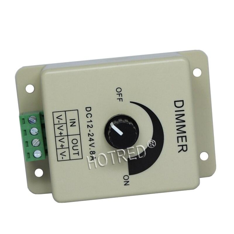 5PCS 12V 8A Dimmer PIR Sensor LED Strip Light Switch Dimmer Brightness Controller Adjustable Brightness Controller