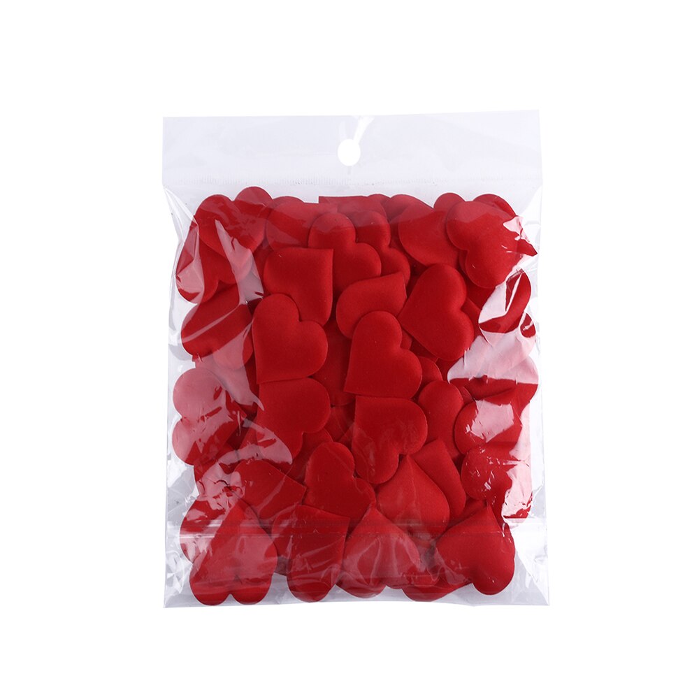 100 Stuks Padded Stof Confetti Gooien Bloemblaadjes Romantische Spons Liefde Hart Tafel Bruid Bruiloft Valentijnsdag Party Decoration: Deep Sapphire