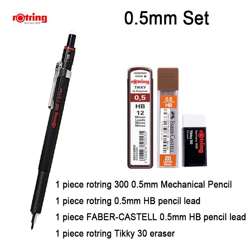 Rotring 300 0,5mm/0,7mm/2,0mm automatische Mechanische Bleistift Kunststoff federhalter 1 stück