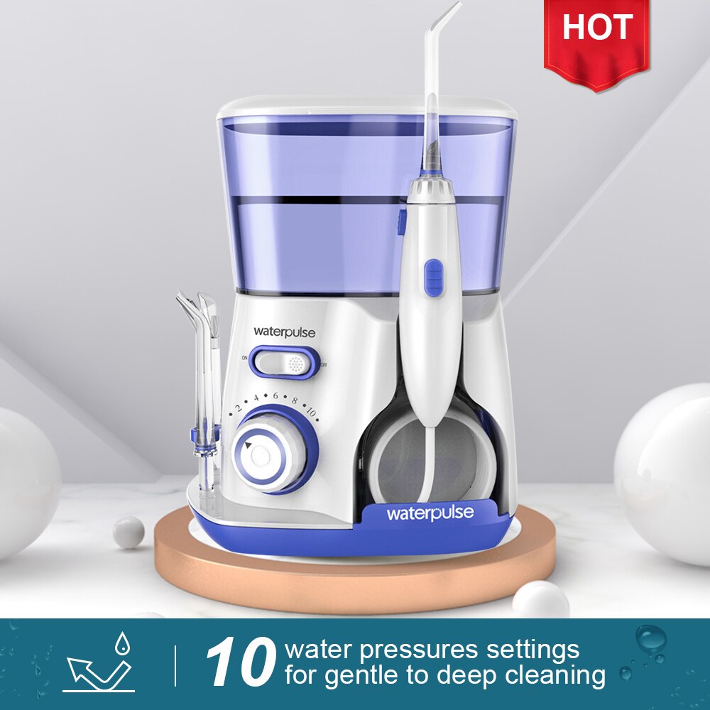 Waterpulse V300 Dental Flosser Oral Irrigation 800ml Oral Hygiene Water Floss For Family Daily Oral Care 5 Jets