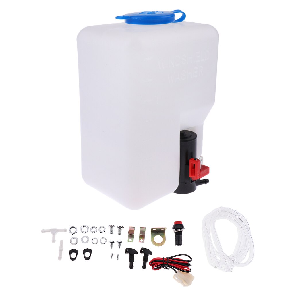 12V Universal Car Windshield Washer Reservoir Bottle Tank Rebuild Repairing