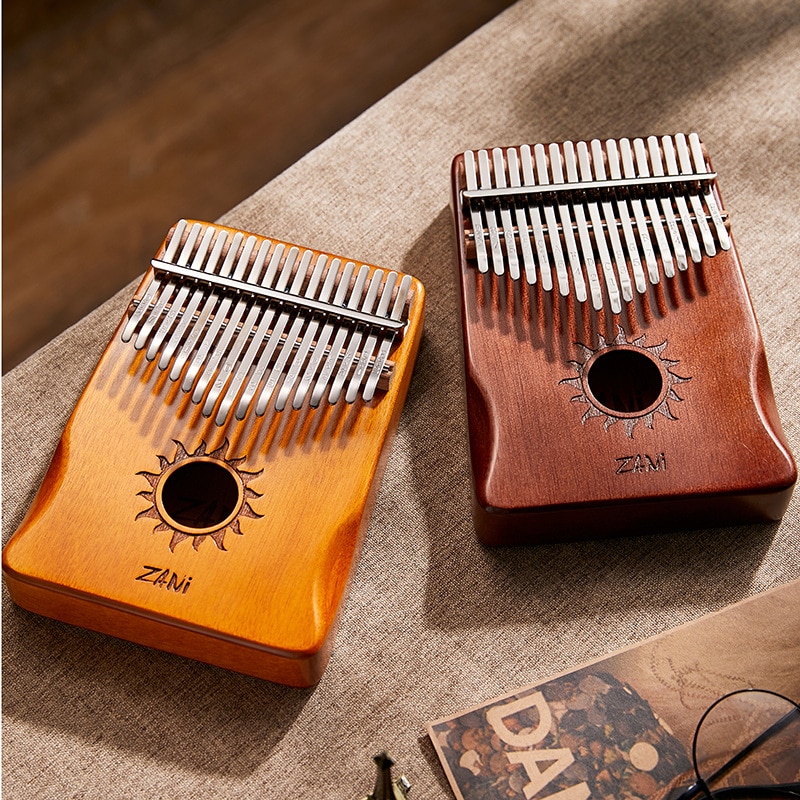 Byla Kalimba 21 Key Mahogany Thumb Piano Mbira Musical Instrument Africa Finger Piano 30key Machine 17 Key Kalimba Keys