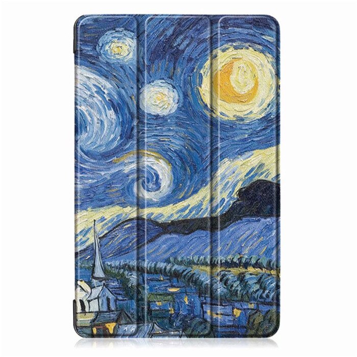 Light weight Ultra Slim 3-Folding Smart Magnetic Case For Samsung Galaxy Tab A 10.1 SM-T510 SM-T515 10.1 inch Tablet Cover: xing kong