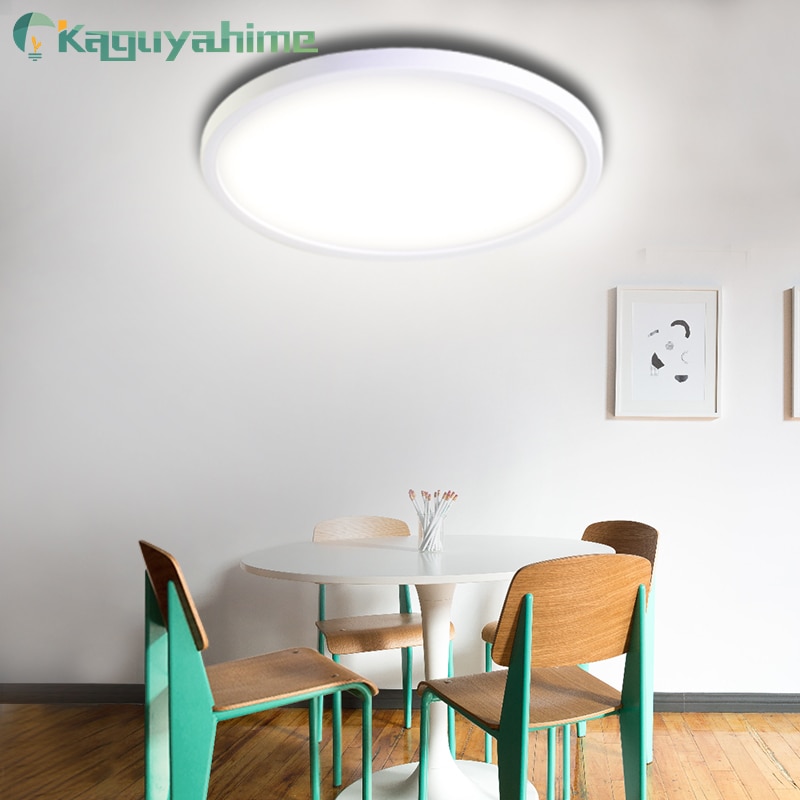 Panel de luz LED para techo, de 18W lámpara redonda, 24W, 36W y 48W, AC85-265V para luz decorativa para el hogar